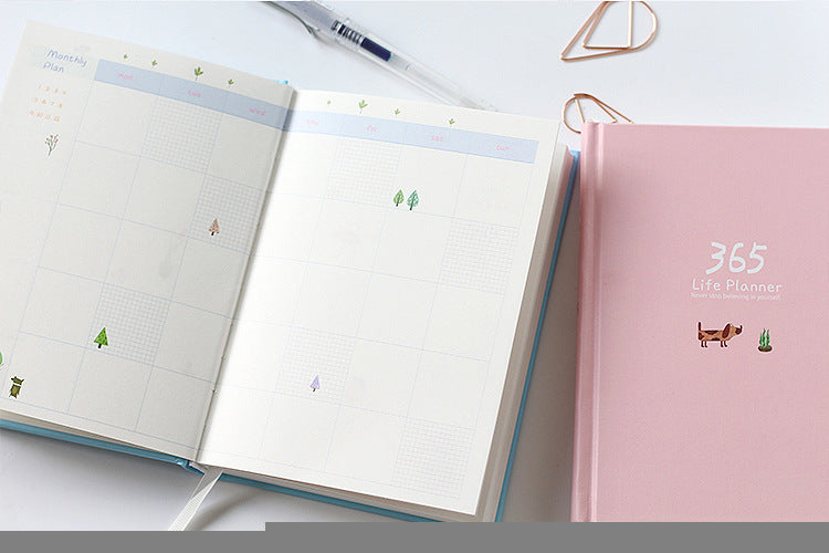 Colorful Hardcover Planner Notebook for Scheduling
