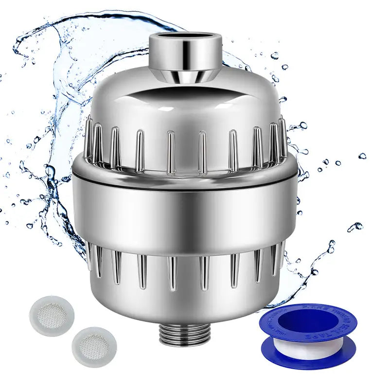 High-Output Shower Filter for Hard Water with Vitamin C