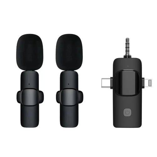 GAMINJA Plug And Play Noise Reduction Wireless Lavalier Microphone For